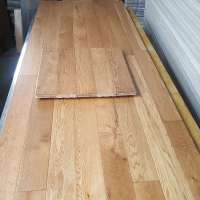 Two Layer Solid Oak Wood Flooring Brushed Distressed Handscraped UV Lacquered